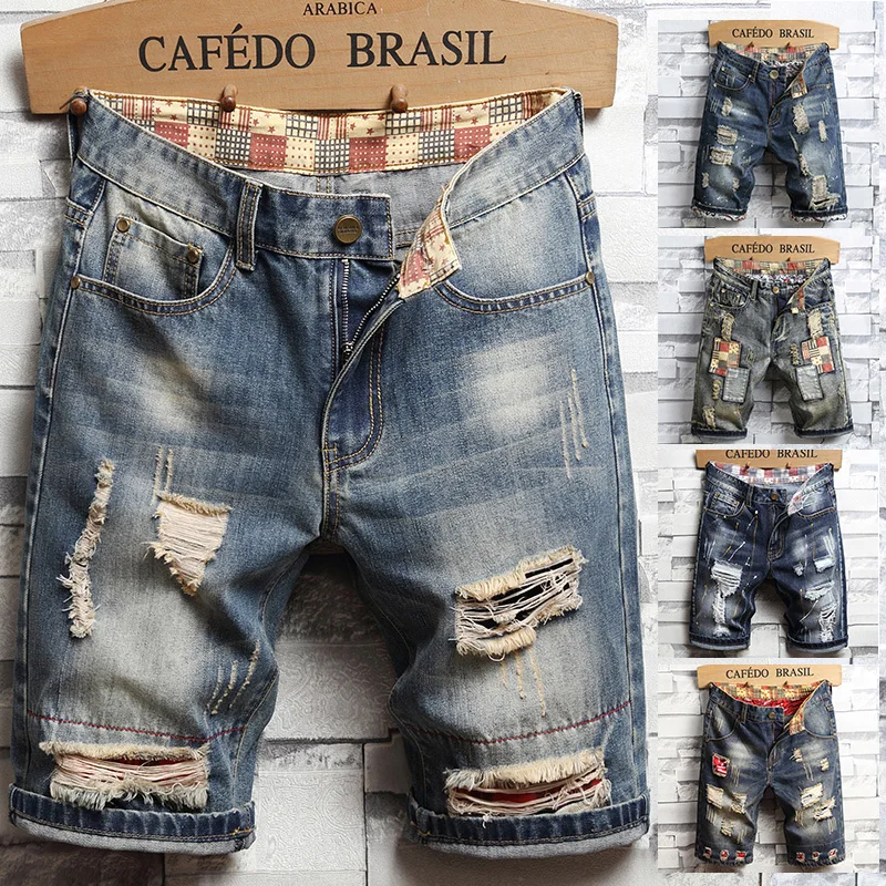 Levis Jeans 501 - Yaz Giysileri Yeni Erkekler Vintage Yırtık