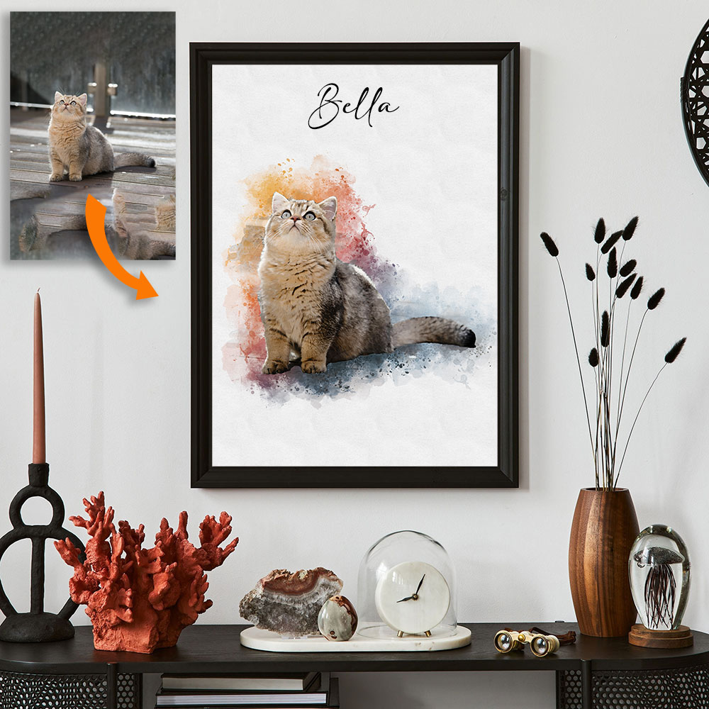 Pet Portrait Custom - Fotoğrafdan Özel Evcil Hayvan Portresi -