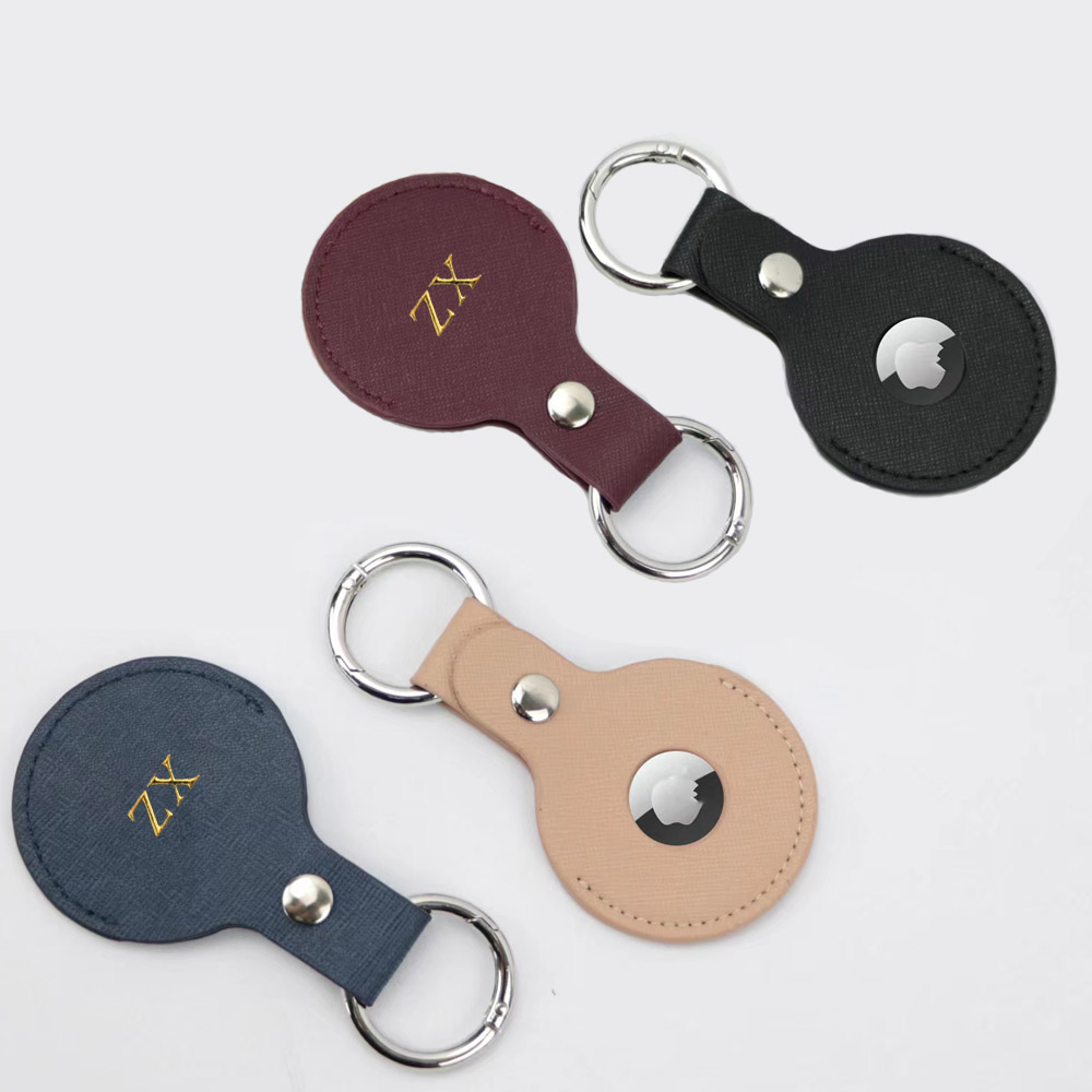 Monogram Keychain Leather - Hava etiketleri için özel altın ilk