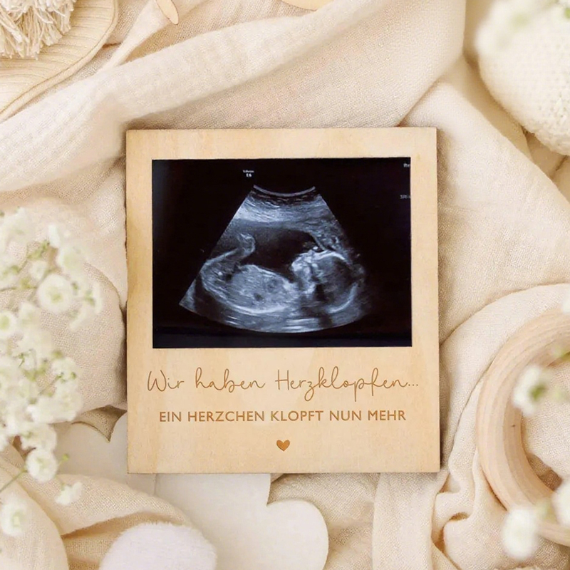 Ultrason Gebelik Duyuru Levhas - Engraved Wood Frame incelemesi ve fiyatı