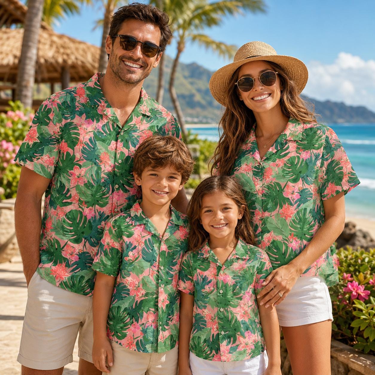 Hawaii Çocuk Gömleği Bitki Çiç - Family Tree Print incelemesi ve fiyatı