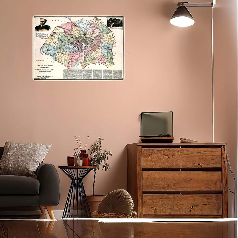 Washington Şehri Haritası Bask - Custom Map Poster incelemesi ve fiyatı