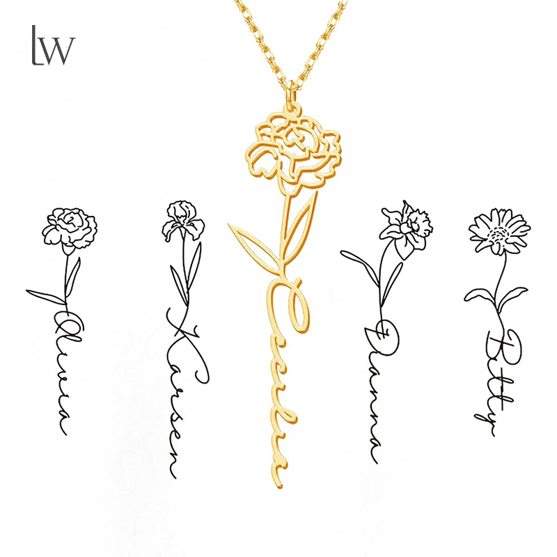 Kişiselleştirilmiş Doğum Çiçeğ - Birth Flower Necklace incelemesi ve fiyatı